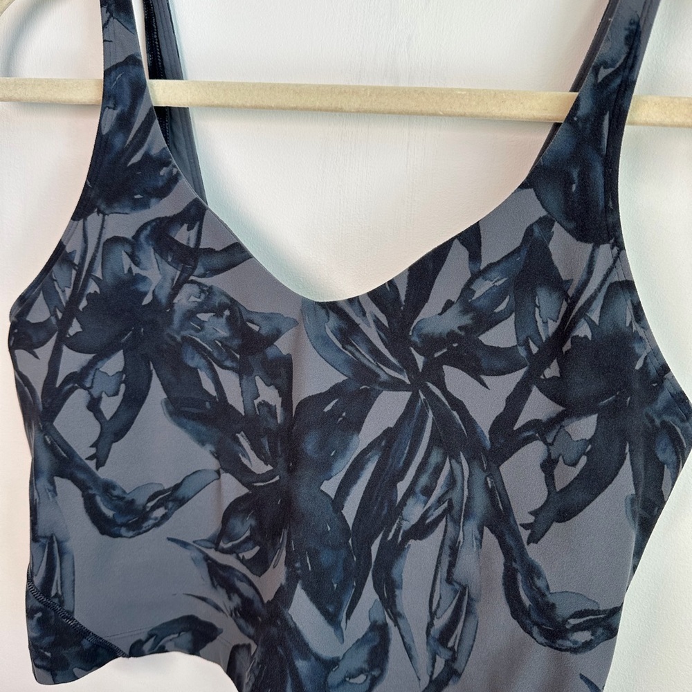 lululemon athletica Dark Gray Floral Racerback Tank - Picture 7 of 10